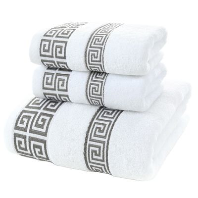 450 gm 100% katoen zacht lint vrij luxe doos cadeau badhanddoeken set voor thuis hotel spa