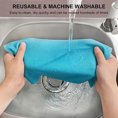 80% polyester 20% polyamide microfiber handdoek voor autoverwasser en keuken reiniging handdoeken