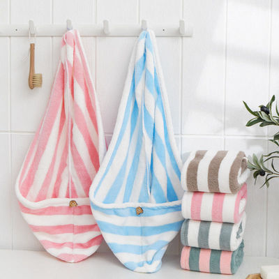 Hoog absorberende microvezel haardroger Turban voor snel droog krullend lang dik haar