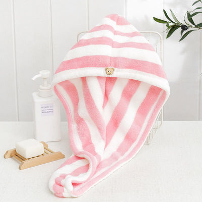 Hoog absorberende microvezel haardroger Turban voor snel droog krullend lang dik haar