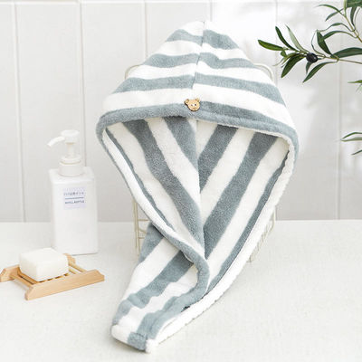 Hoog absorberende microvezel haardroger Turban voor snel droog krullend lang dik haar