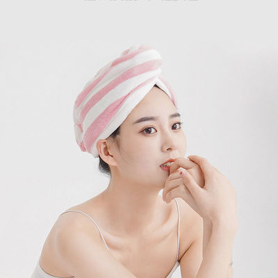 Hoog absorberende microvezel haardroger Turban voor snel droog krullend lang dik haar