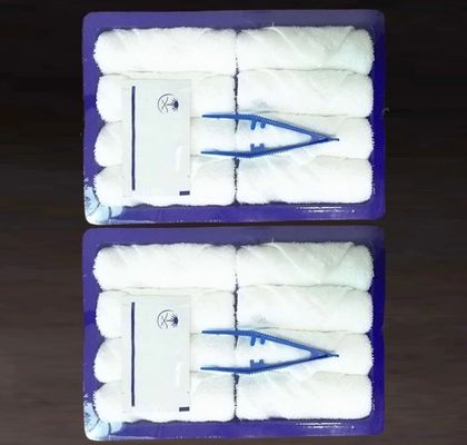 25*25cm Logo Witte Vliegtuig Katoenen Palet Handdoek Antipilling en Rimpel Vervagen Gemakkelijke verzorging