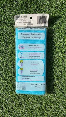 Rollen exfoliërende baddoek Japanse scrubber stof 60% Nylon 40% Polyester voor volwassenen