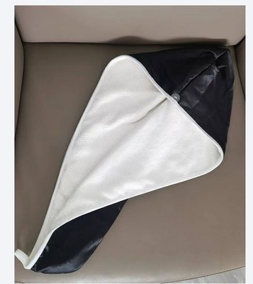 Gewone gekleurde dubbellagige vlekken zijde haar wrap handdoek voor professionele droogresultaten