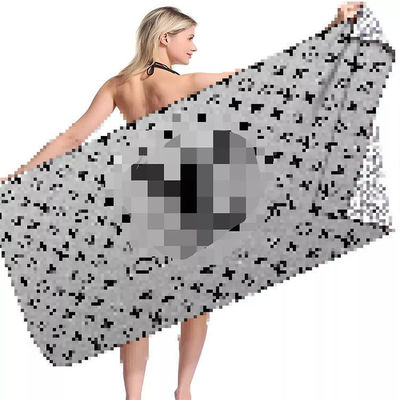 Voorbeelden Quick Dry Microfiber Luxury Beach Towel met Custom Logo en rechthoekige vorm