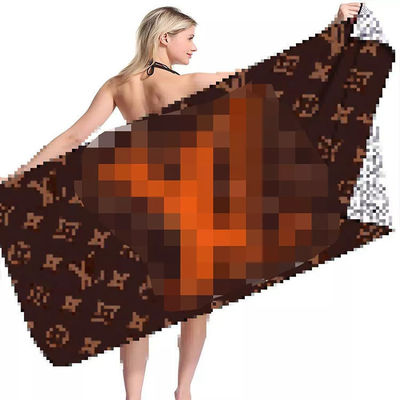 Voorbeelden Quick Dry Microfiber Luxury Beach Towel met Custom Logo en rechthoekige vorm