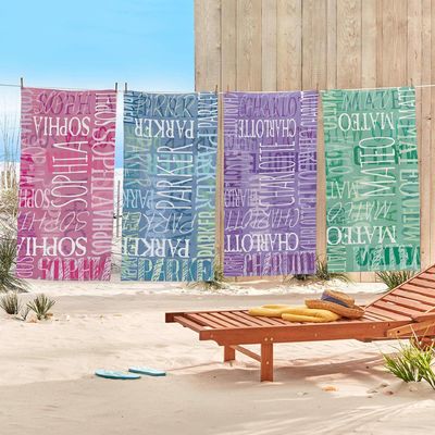 Zomer zwembad Essentials Op maat gedrukte zwembad strand handdoeken in zacht microfiber materiaal