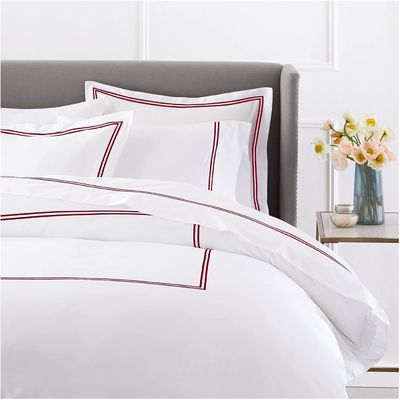 Europese en Amerikaanse stijl 400TC Luxe geborduurde dekbed voor queen size bed