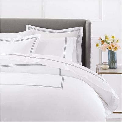 Europese en Amerikaanse stijl 400TC Luxe geborduurde dekbed voor queen size bed