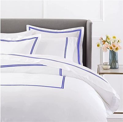 Europese en Amerikaanse stijl 400TC Luxe geborduurde dekbed voor queen size bed
