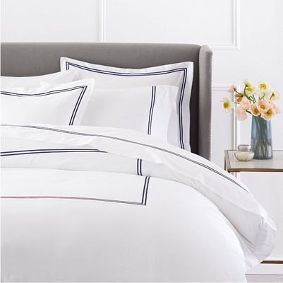 Europese en Amerikaanse stijl 400TC Luxe geborduurde dekbed voor queen size bed