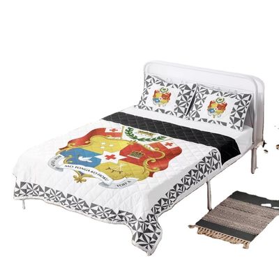 Polynesische tribale dekbedbedden Set Rode Tonga Design Comforter met katoen vulstof
