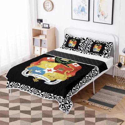 Polynesische tribale dekbedbedden Set Rode Tonga Design Comforter met katoen vulstof