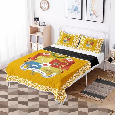 Polynesische tribale dekbedbedden Set Rode Tonga Design Comforter met katoen vulstof