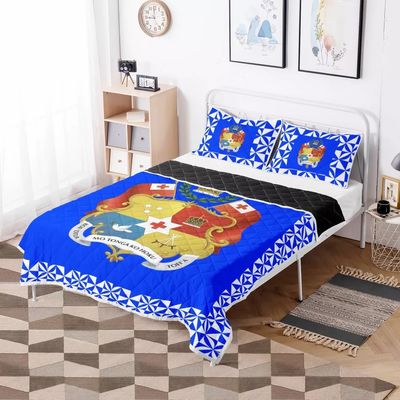 Polynesische tribale dekbedbedden Set Rode Tonga Design Comforter met katoen vulstof