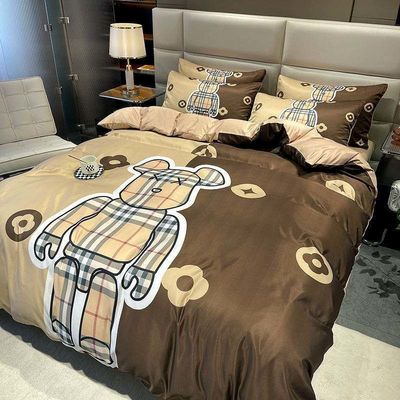 Queen-Size gepoetste katoenen 4-in-1 beddengoed Set De ultieme keuze voor een trendy slaapkamer