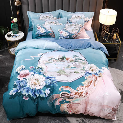 Modieus Gewassen Tencel Bed Sheets Sets Bed Linnen Set Eco-vriendelijk en zacht Hand Feel