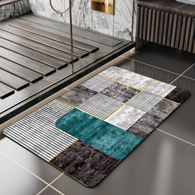 Snel droog water stenen badmat met aangepaste kleur en absorberend hard douchemat