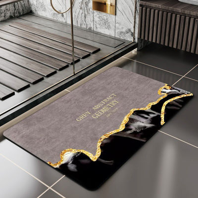 Snel droog water stenen badmat met aangepaste kleur en absorberend hard douchemat