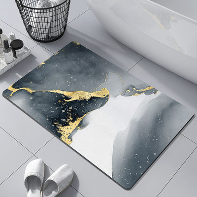 Snel droog water stenen badmat met aangepaste kleur en absorberend hard douchemat
