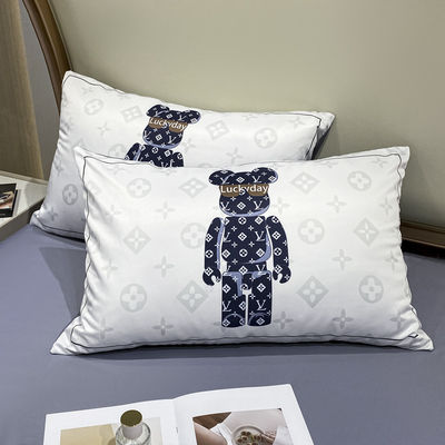 White Bear Bed Sheet Bed Linen Set voor Hotel Baby Home Gemaakt van 100% Polyester Stof