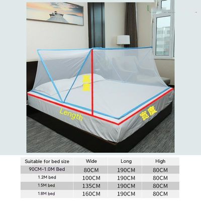 Zomervouwde muggenvetten tent voor volwassenen 100% polyester Draagbare pop-up slaapkamer patio