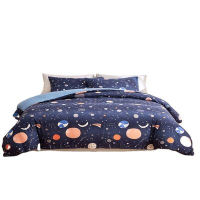 Witte bloemenbedden voor kinderen jongens meisjes Twin 2 pc's Glow in The Dark Duvet Cover