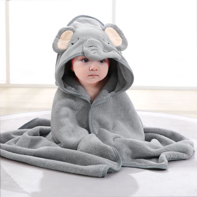 Kleuren Pasgeboren dier Baby Hooded Baddoek Plain met materialen en digitale afdruk