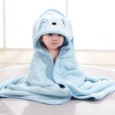 Kleuren Pasgeboren dier Baby Hooded Baddoek Plain met materialen en digitale afdruk