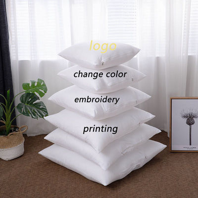 Custom logo geaccepteerd bloemenprinter bedden gooi voor hotel binnen decoratieve kussens