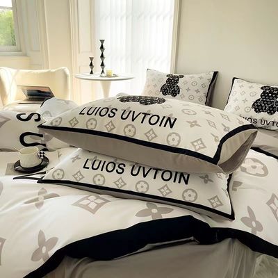 Gepersonaliseerde kleur 4pcs 100% polyester witte beer beddengoed set voor hotel baby home